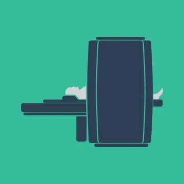 MRI scan and diagnostics vector. Vector illustration Stock Illustration