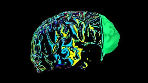 MRI scan of the brain Stock Illustration