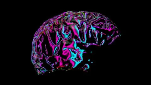 MRI scan of the brain Stock Illustration