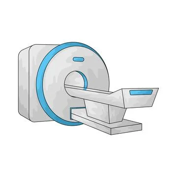 MRI scan illustration Stock Illustration