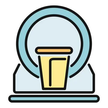 Mri scan machine vector icon for medical diagnostics イラスト素材
