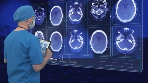 Mri scan  On Screen  Stock-Footage 200178338