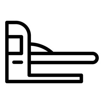 Mri scanner icon outline vector. Magnetic resonance Stock Illustration