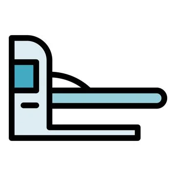 Mri scanner icon vector flat Stock Illustration