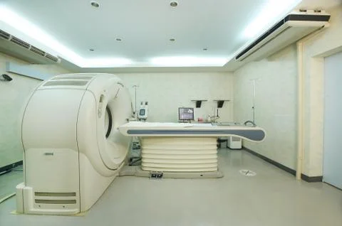MRI scanner room Foto stock