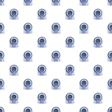 Mri scanner seamless pattern creating medical technology background Illustrazione stock