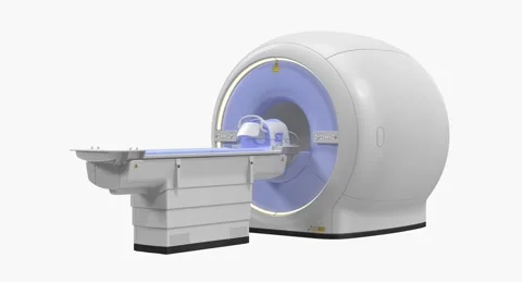 MRI Systemfor Full Body Tomography Stock Footage 284755257