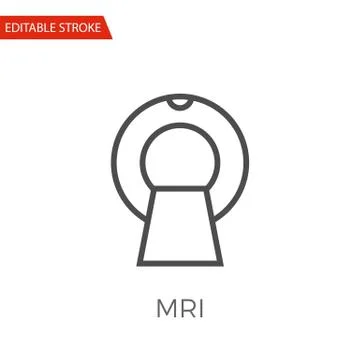 MRI Vector Icon Illustrazione stock
