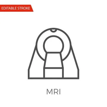 MRI Vector Icon イラスト素材