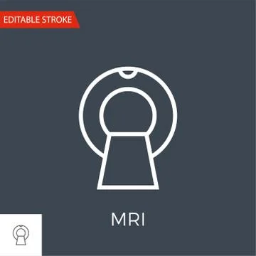 MRI Vector Icon Illustrazione stock