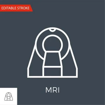 MRI Vector Icon Illustrazione stock