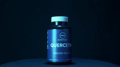 MRM Quercetin  rotating blue light bright  Stock Footage 191205655