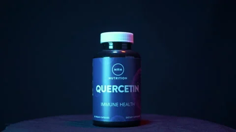 MRM Quercetin  rotating red and blue light Stock Footage 191198516