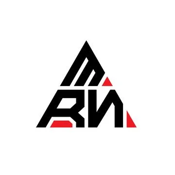 MRN triangle letter logo design with triangle shape. MRN triangle logo desi.. Stock Illustration