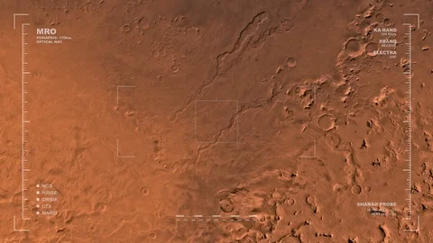 MRO mapping flyover of Hellas Region, Mars  Stock-Footage 71557551