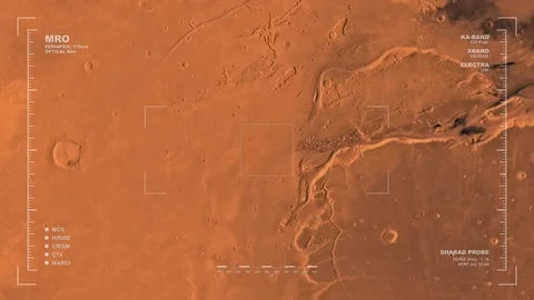 MRO mapping flyover of western section of Lanae Palus Region, Mars  動画素材 71503844