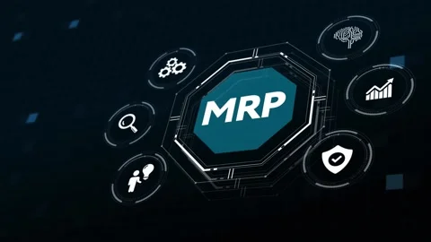MRP Material Requirement planning Manufacturing Industry Business Process aut Stock Footage 163190199