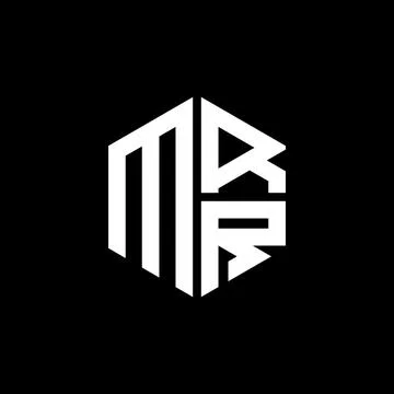 MRR logo MRR icon MRR monogram MRR letter minimalist Circle flat Unique mod.. Stock Illustration