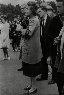 Mrs Adele Harms From Long Beach California An American Tourist In London Stock Photos