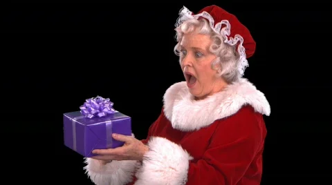 Mrs. Claus Smiling Close Up 스톡 동영상 754358