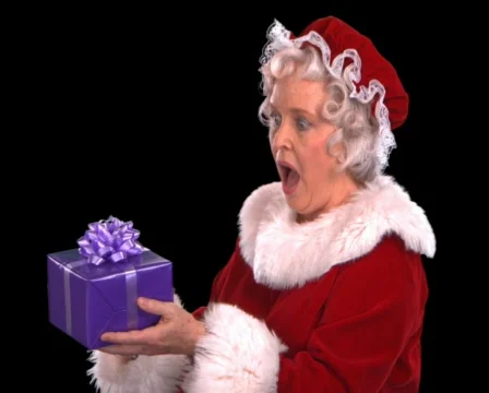 Mrs. Claus Smiling Close Up 스톡 동영상 754359