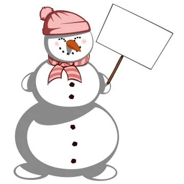 Mrs. snowman Stock Illustration