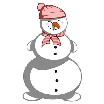 Mrs. snowman Stock Illustration