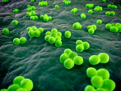 MRSA bacteria, artwork Illustrazione stock