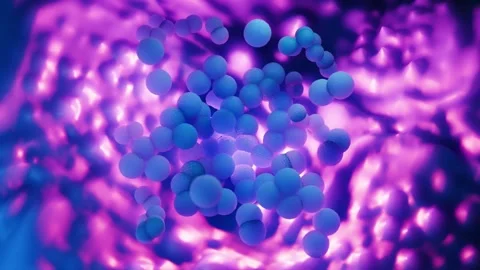 MRSA Bacteria Clusters - Methicillin-Resistant Staphylococcus Aureus Superbug 库存影片 327013331