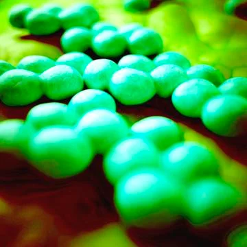 Mrsa bacteria, illustration Illustrazione stock