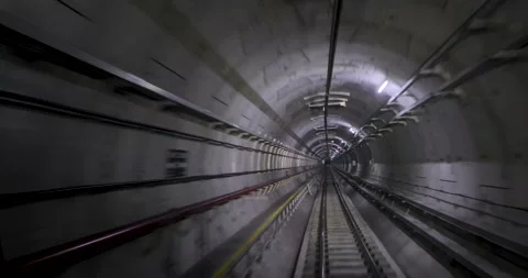 MRT Jakarta underground track Stock Footage 260766843