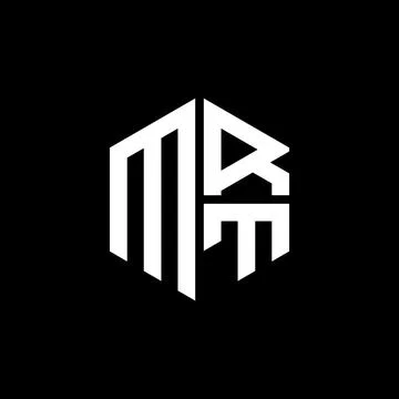 MRT logo MRT icon MRT monogram MRT letter minimalist Circle flat Unique mod.. Stock Illustration