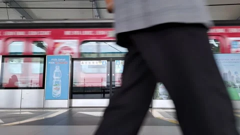 MRT Passengers Stock Footage 228841163