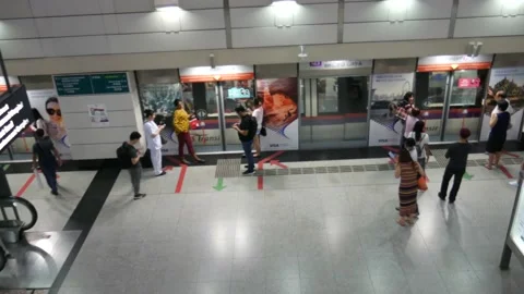 MRT Subway Singapore Stock Footage 165762012