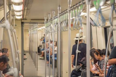 MRT subway train Foto stock