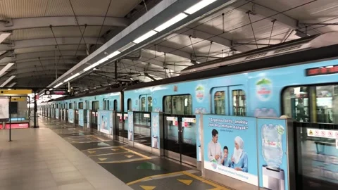 MRT Train Stock Footage 320104971