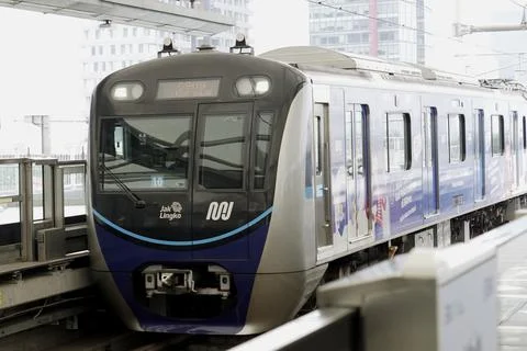 MRT Train Jakarta Stock Photos