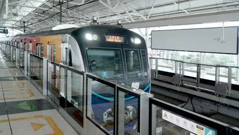 MRT train Jakarta Stock Photos