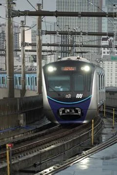 MRT train Jakarta Stock Photos