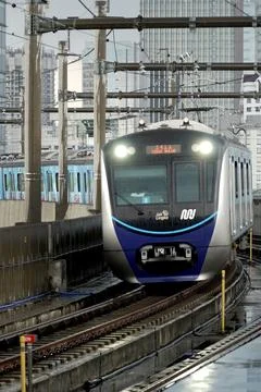 MRT train Jakarta Stock Photos