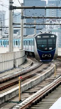 MRT train, Jakarta Stock Photos