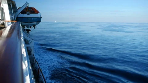 MS Amadea, view from top deck Video stock 117280877