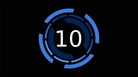 MS CountDown 01 4K Stock Footage 204884887