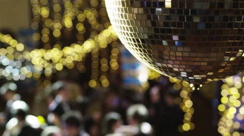 MS CS R/F Couples dancing on prom night under disco ball / Cedar Hills, Utah, Stock Footage 38822393