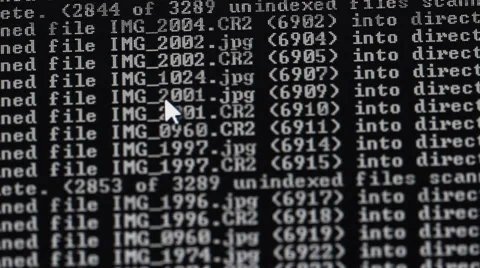 MS dos prompt - check disc utility just run on pc computer Vídeo Stock 41802276