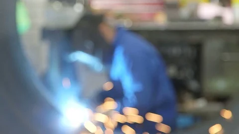 MS Engineer Arc Welding Stock Footage 71822022