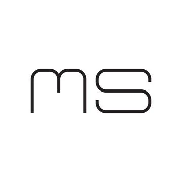 Ms initial letter vector logo icon Stock Illustration