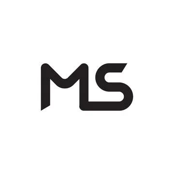 Ms initial letter vector logo Stock Illustration
