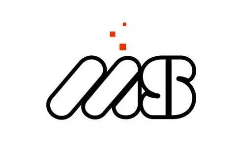 MS M S black white red alphabet letter combination logo icon design Illustrazione stock