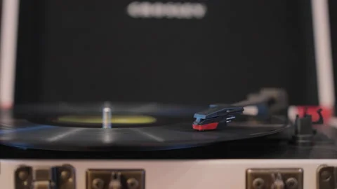 MS Old Record Player Stock Footage 228896029